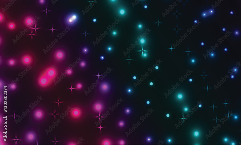 Fototapeta premium Abstract blue, pink, green, red Stage lights background