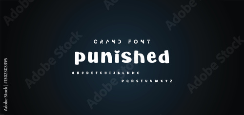 Vector of modern comical font and alphabet. Playful style font design, colorful childish alphabet, letters and numbers vector illustration