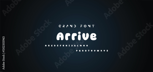 Vector of modern comical font and alphabet. Playful style font design, colorful childish alphabet, letters and numbers vector illustration
