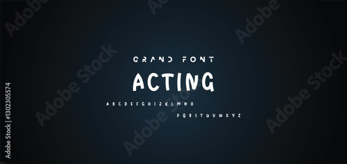 Cartoon font Vector of modern abstract alphabet