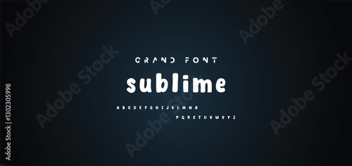 Cartoon font Vector of modern abstract alphabet
