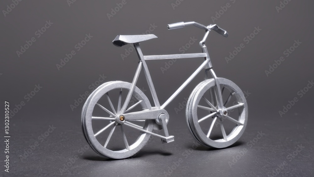 Fototapeta premium a meticulously crafted miniature bicycle design