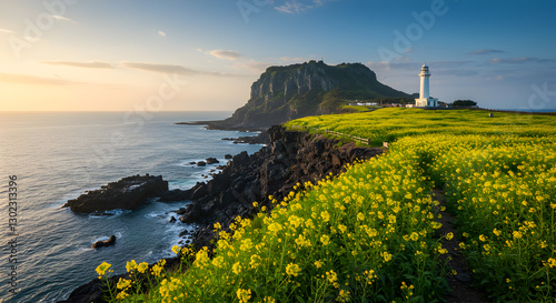 Beautiful scenery of Jeju Island