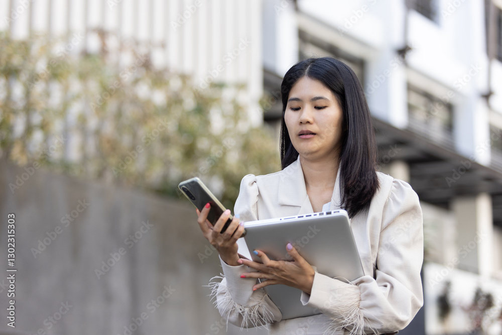 Future remote work combines technology smart phone connection online white digital business woman enable e-learning productivity while travel blend comfort modern devices serenity computer equipment Future remote work combines technology smart phone connection online white digital business woman enable e-learning productivity while travel blend comfort modern devices serenity computer equipment