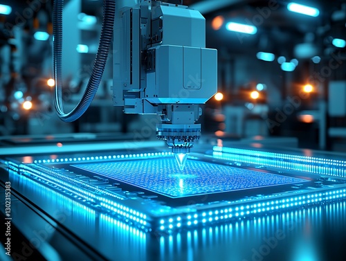 Machine manufacturing in a tech factory