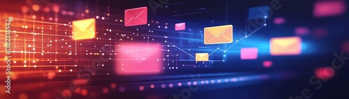 Digital marketing network with email and SMS messages
