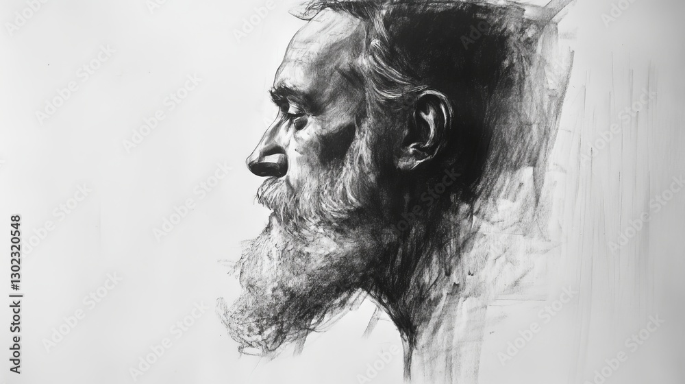 Fototapeta premium Generic Charcoal Sketch Moment