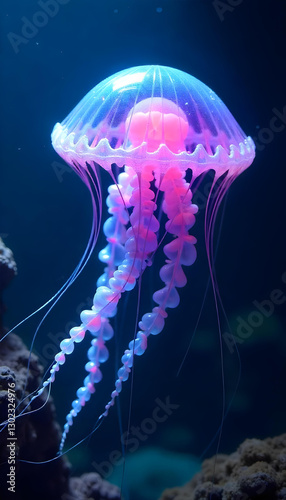 jelly fish in aquarium