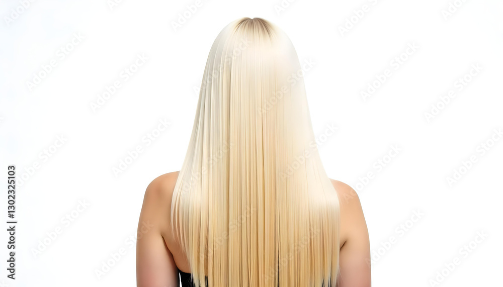 Naklejka premium young woman with long hair