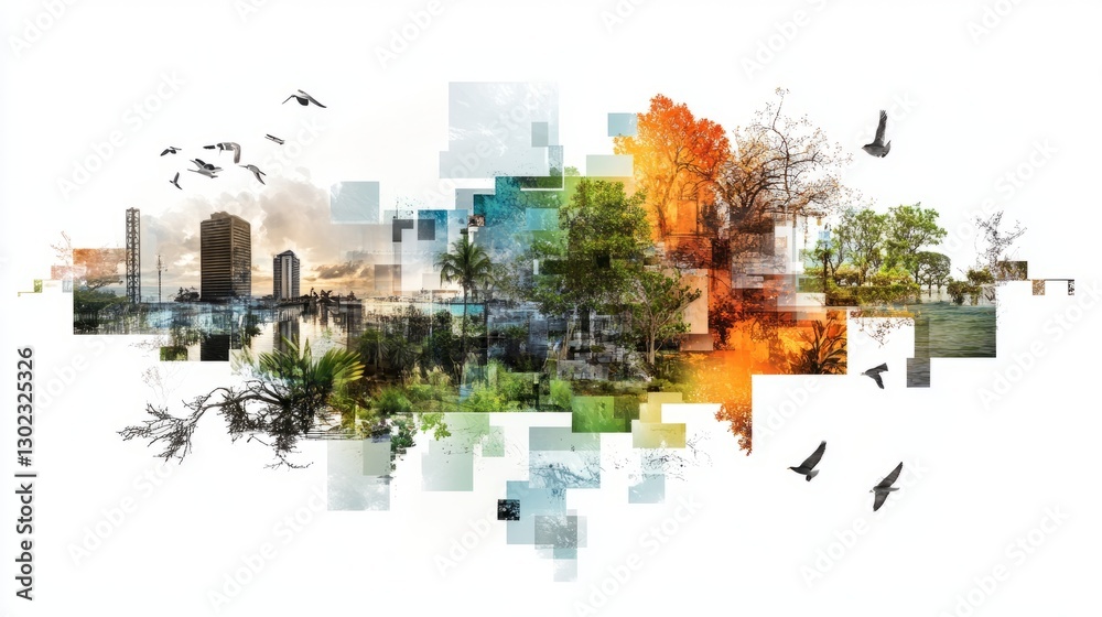 Obraz premium Generic Photo Collage Moment