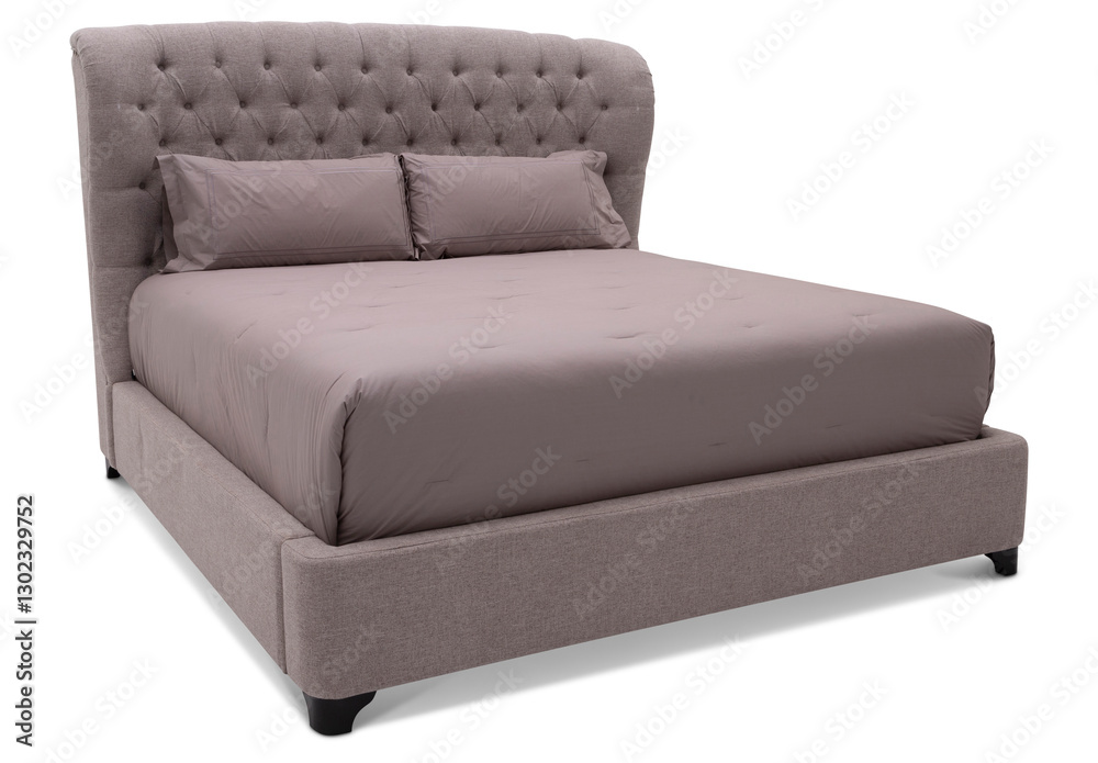 Obraz premium leather sofa bed isolated on transparent background