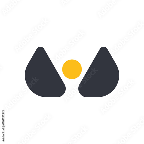 W Mountain Logo Template Icon