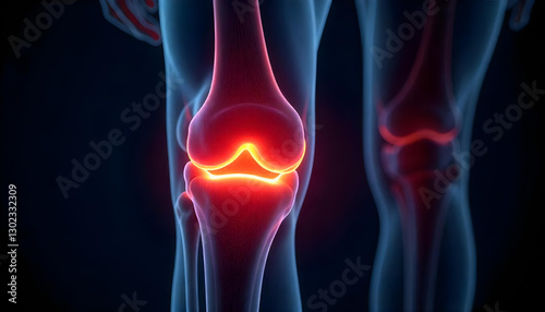 3d rendered illustration of an x ray, x ray image of a human body