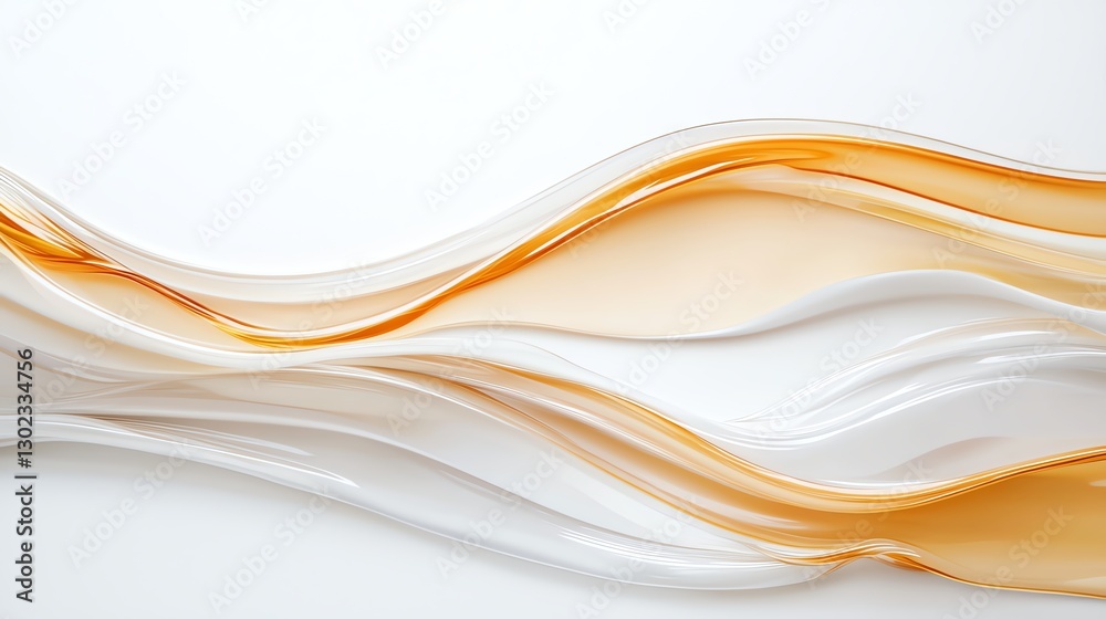Elegant abstract waves in soft orange and white create a smooth, flowing design on a minimalist background. Elegant abstract waves in soft orange and white create a smooth, flowing design on a minimalist background.