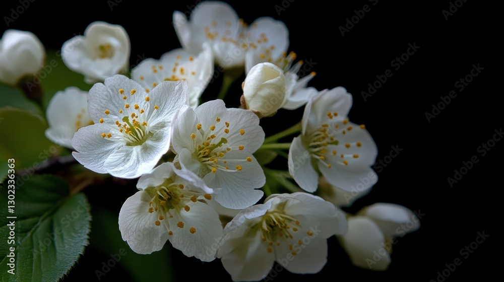 Fototapeta premium Elegant White Cherry Blossoms in Bloom