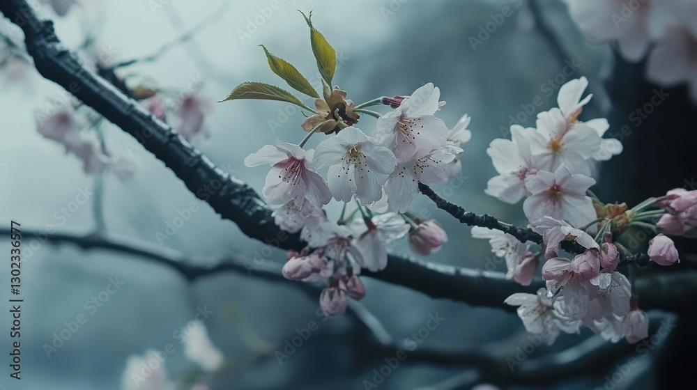 Obraz premium Tranquil Cherry Blossom Bloom