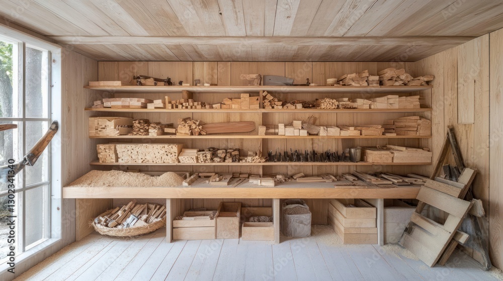 A Carpenter's Workshop: A Haven of Wood and Tools A Carpenter's Workshop: A Haven of Wood and Tools