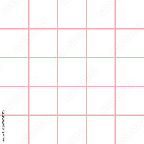 Pink square line grid 5x5