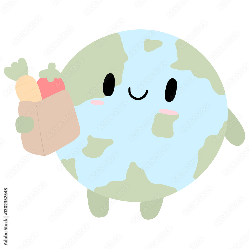 Fototapeta premium Earth Day Clipart Collection