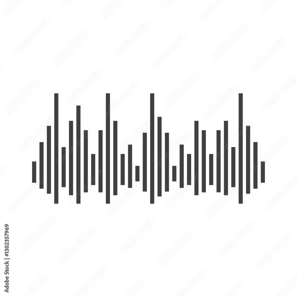 good music sound wave logo illustration good music sound wave logo illustration