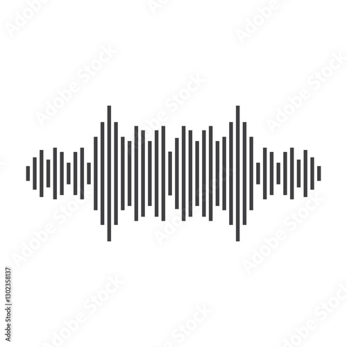 good music sound wave logo illustration