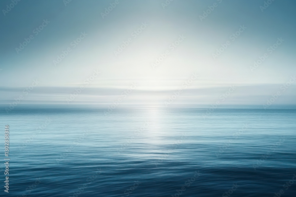 Abstract blue background with blurred sea horizon Abstract blue background with blurred sea horizon