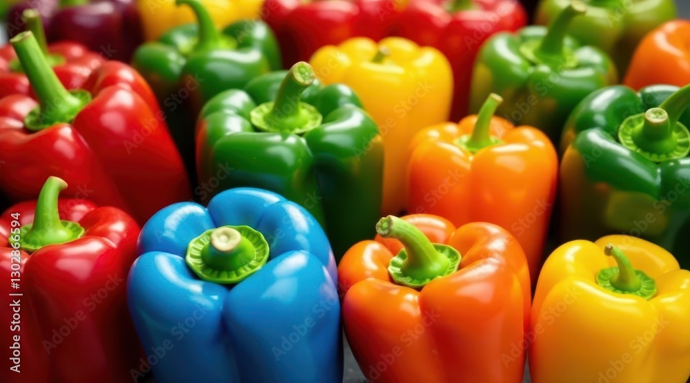 Vibrant Collection of Colorful Bell Peppers, a Stunning Display of Fresh Produce, Ready for Culinary Creations and Artistic Arrangements Vibrant Collection of Colorful Bell Peppers, a Stunning Display of Fresh Produce, Ready for Culinary Creations and Artistic Arrangements