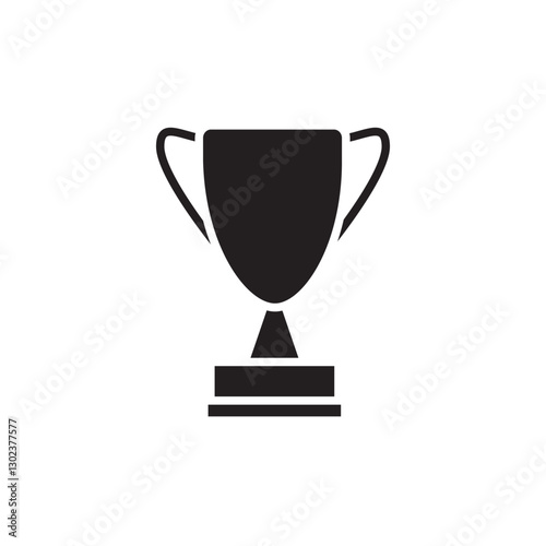 trophy design template icon vector illustration