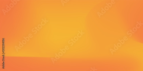 3d abstract autumn studio room background. Orange, brown dark gradient empty wall backdrop. Back ground horizontal mockup product