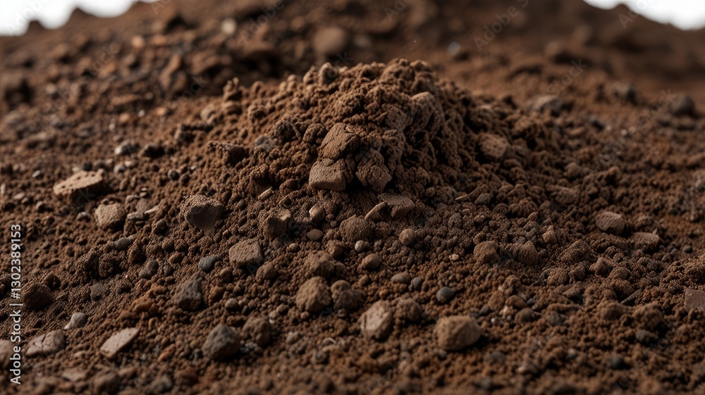 Soil and Dirt Pile Isolated on White Background Soil and Dirt Pile Isolated on White Background