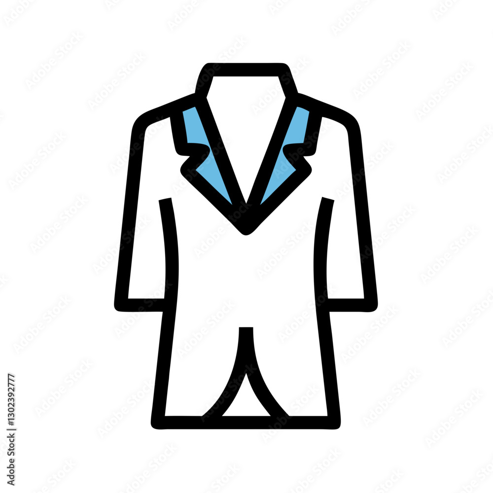 Obraz premium Stylish blue blazer on a white background