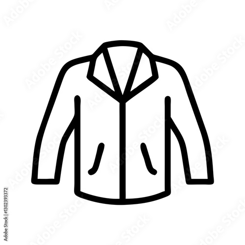 Stylish jacket illustration on white background