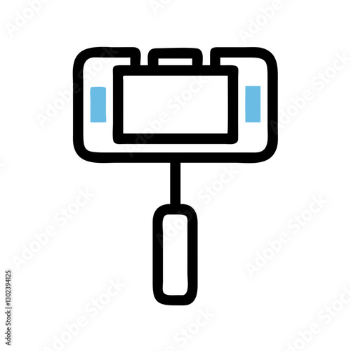 Selfie stick with smartphone