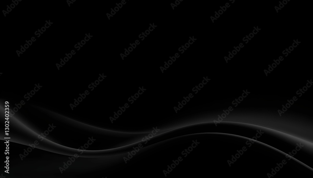 Abstract Dark Background with Elegant Wavy Shapes Abstract Dark Background with Elegant Wavy Shapes