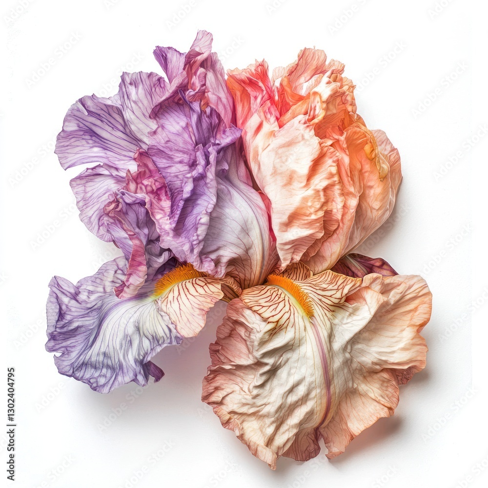 Obraz premium Iris isolated on white background.