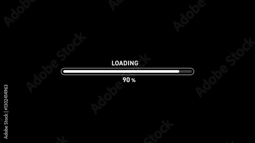 PCディスプレイに映る読み込み中-完了画面素材,スタイリッシュ,アルファチャンネル,100% Loading on PC display - complete screen material, stylish, alpha channel, 100% CG