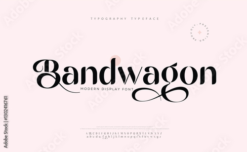 Elegant font type or luxury premium typeface, vector English royal alphabet. Classic typography in modern or old art deco style, serif letters for modern or retro poster font
