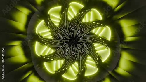 Experience the mesmerizing beauty of this Blooming Windmill Flower VJ Loop in stunning 4K resolution. Featuring a radiant, blooming flower-like windmill with smooth, dynamic motion