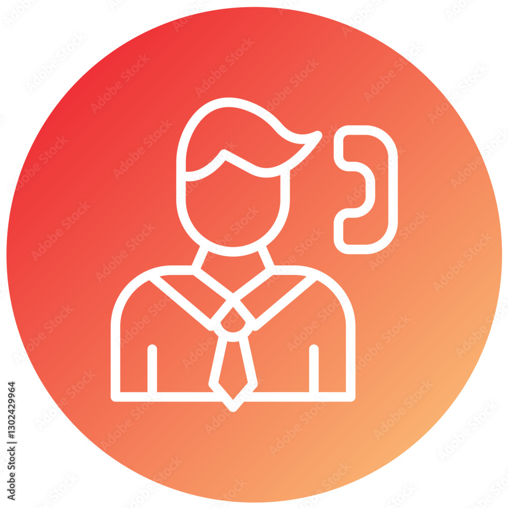 Fototapeta premium Vector Design Agent Icon Style