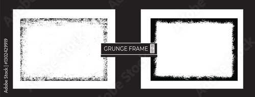 Edgy Grunge Texture, High-Quality Distressed Border for Bold Designs