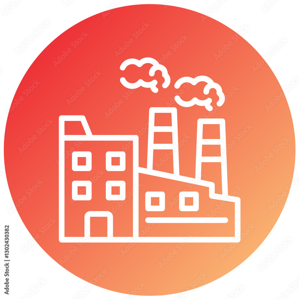 Fototapeta premium Vector Design Factory Icon Style