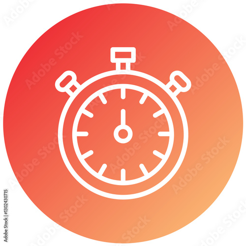 Vector Design Stopwatch Icon Style