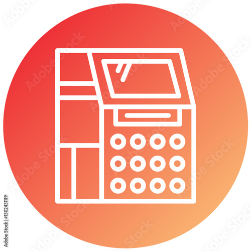 Vector Design Atm Machine Icon Style