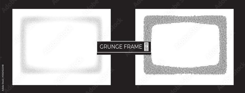 Obraz premium Artistic Grunge Frame, Textured, Weathered, and Rough Edge Design