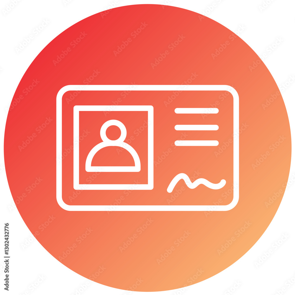 Vector Design Id Card Icon Style Vector Design Id Card Icon Style
