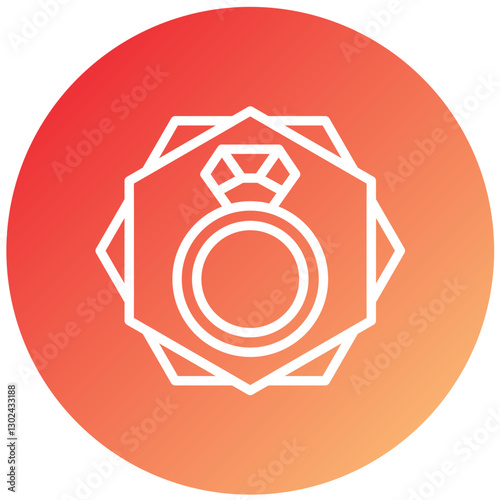 Vector Design Wedding Ring Icon Style