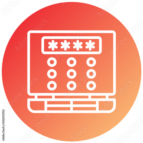 Vector Design Pin Code Icon Style