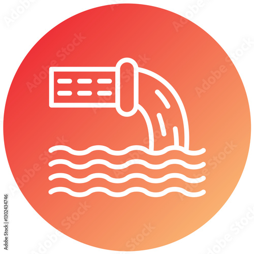 Vector Design Waste Water Icon Style