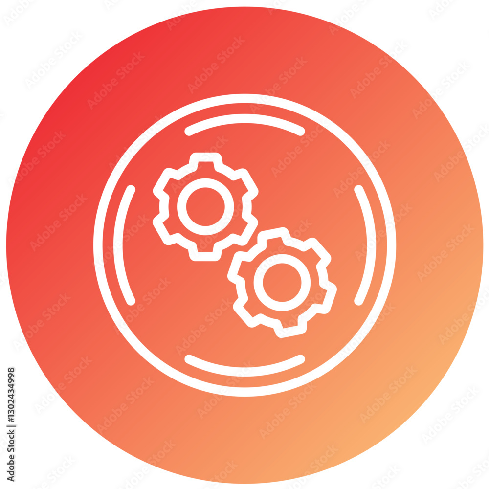 Vector Design Cogwheel Icon Style Vector Design Cogwheel Icon Style