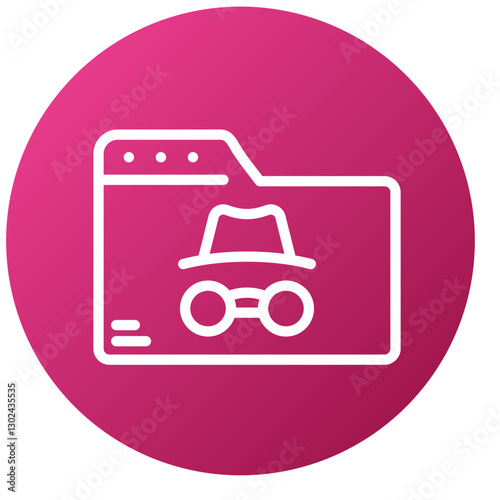 Vector Design Incognito Icon Style